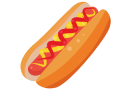 Représentation d'un hot dog